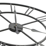 Wandklok Vintage-Stijl Met Quartz-Mechanisme Xxl 80 Cm Metaal