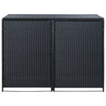 Containerberging Dubbel 148X80X111 Cm Poly Rattan