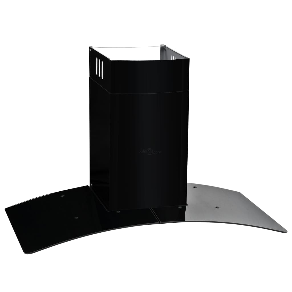 Wandafzuigkap 756 M³/U 90 Cm Roestvrij Staal Zwart