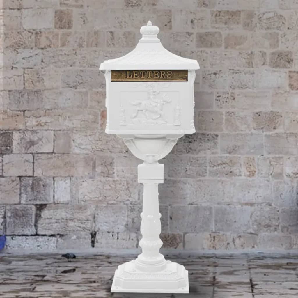 Staande Brievenbus Vintage Stijl Roestbestendig Aluminium