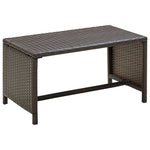 -Delige Loungeset Met Kussens Poly Rattan
