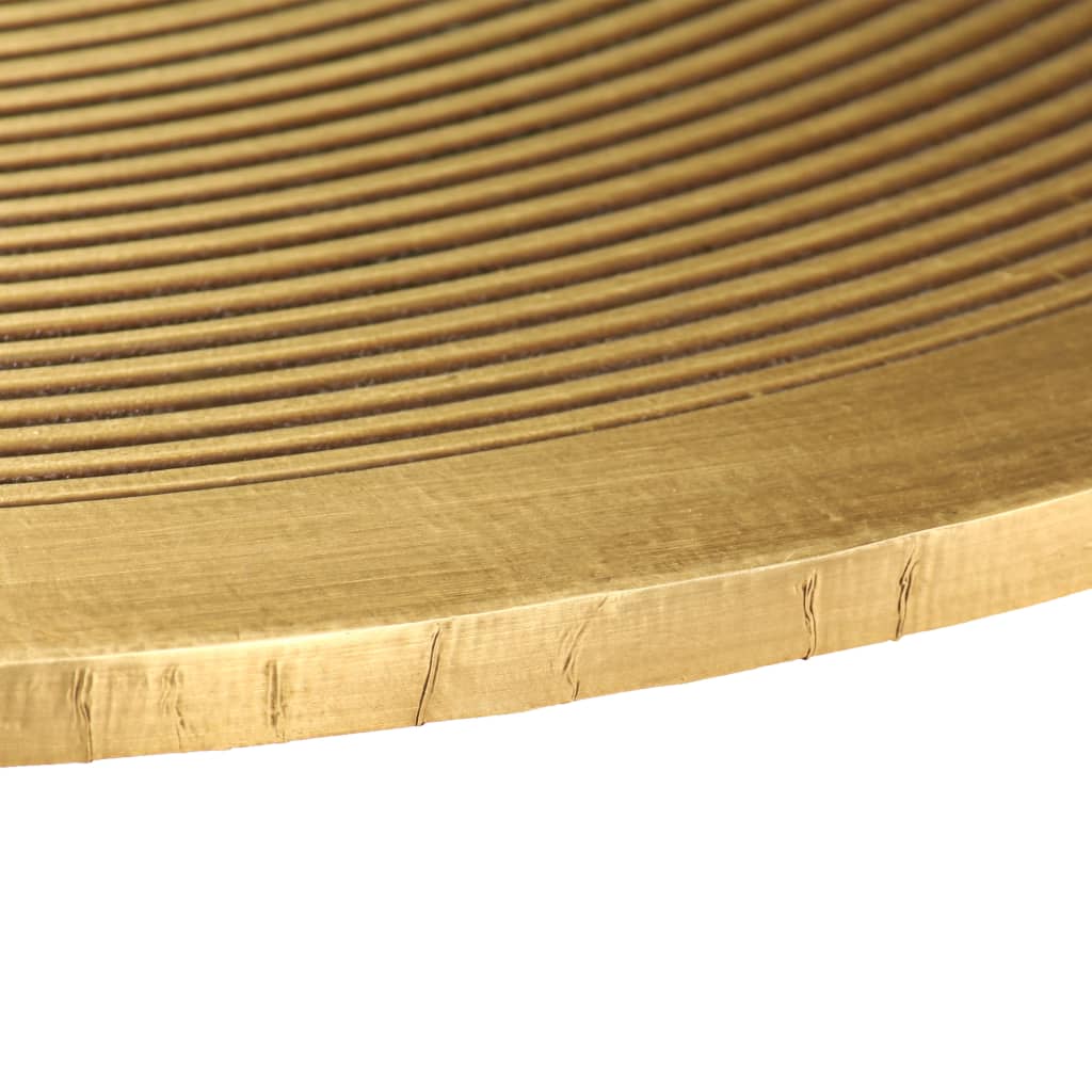 Tafelset Met Messing Bedekt Mdf 2-Delig Wit
