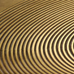 Tafelset Met Messing Bedekt Mdf 2-Delig Wit