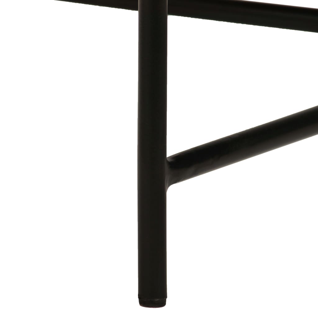 Tafelset Met Messing Bedekt Mdf 2-Delig Wit