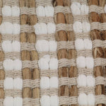 Badmattenset Handgeweven Jute En Stof Naturel En