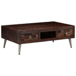 Salontafel 100X60X35 Cm Massief Gerecycled Hout