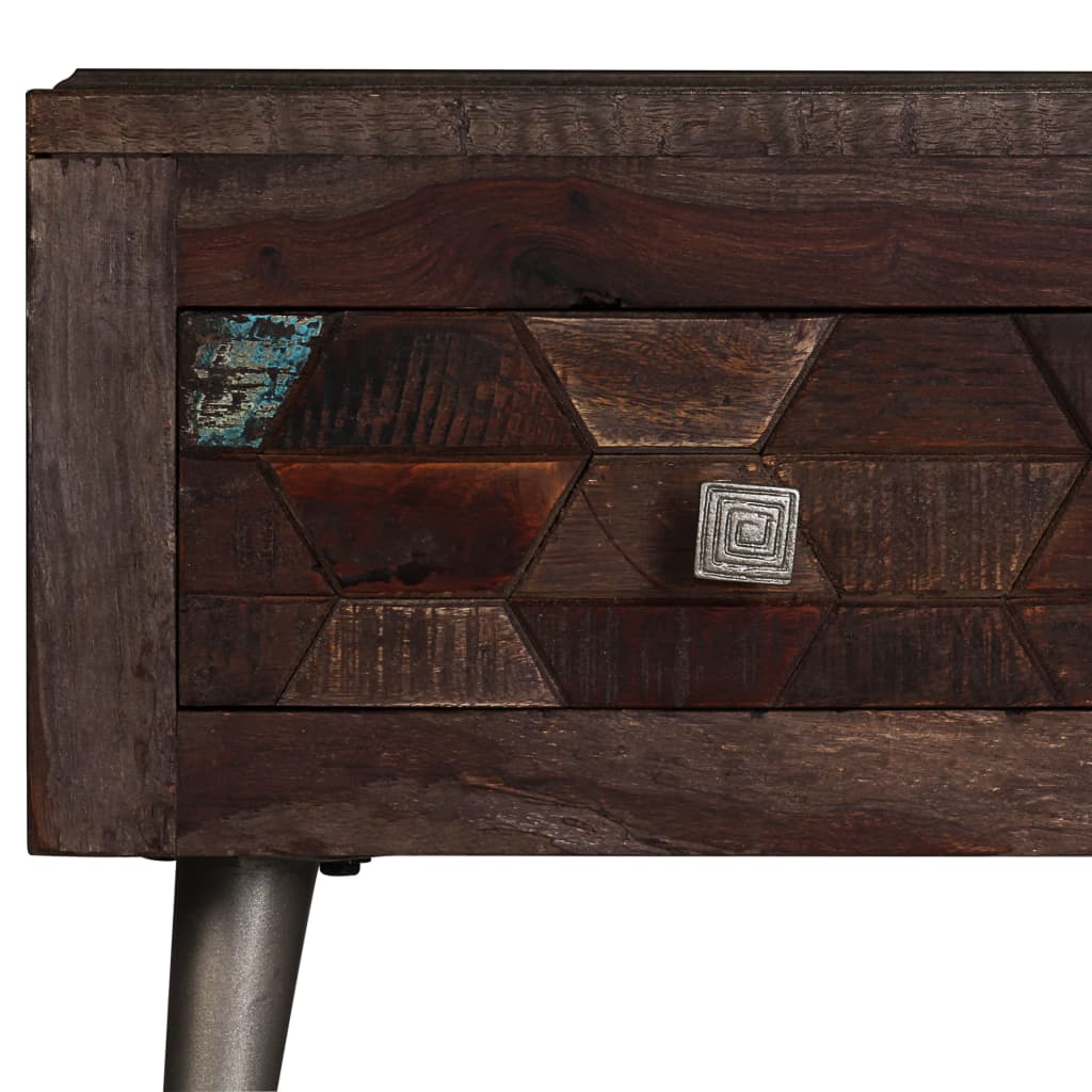 Salontafel 100X60X35 Cm Massief Gerecycled Hout