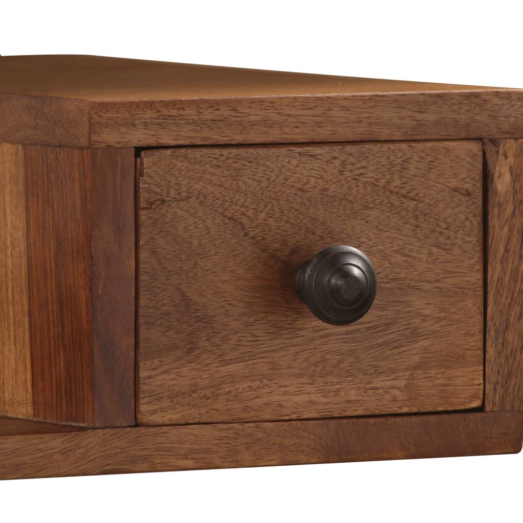 Opmaakspiegel Met 2 Lades Massief Sheeshamhout