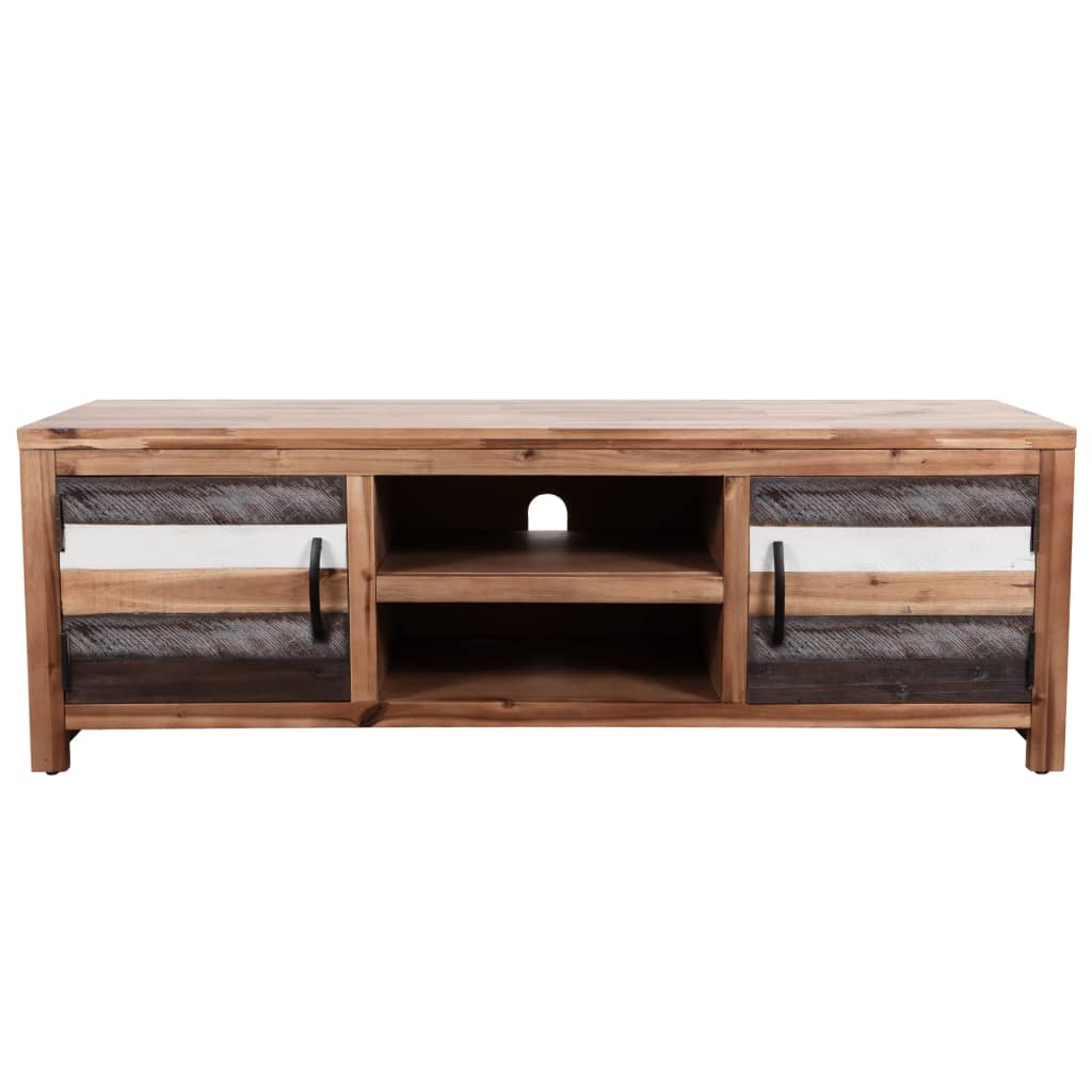 Tv-Meubel 120X35X40 Cm Massief Acaciahout
