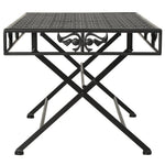 Salontafel Vintage Stijl Inklapbaar 100X50X45 Cm Metaal Zwart