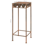 Plantenstandaardset Vintage Stijl Metaal Roestkleur 3-Delig