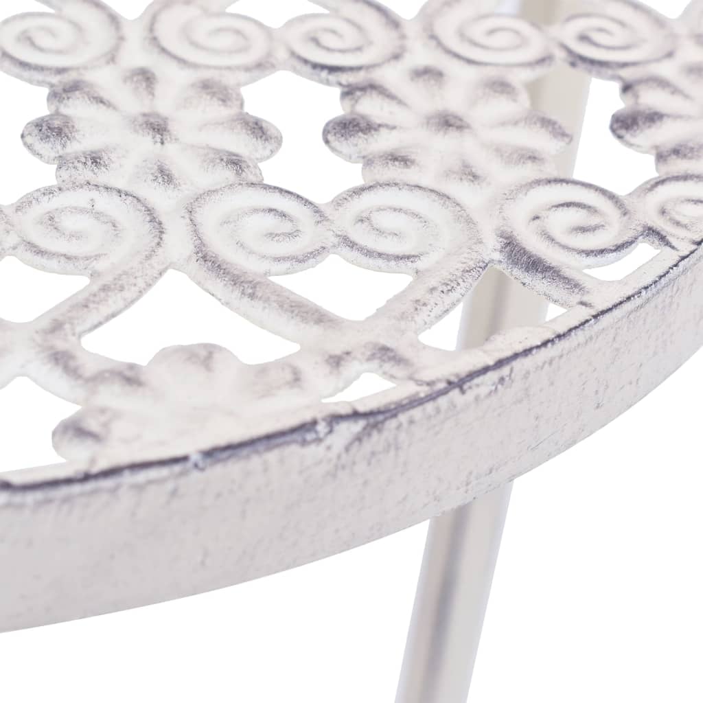 Plantenstandaardset Vintage Stijl Metaal Antiekwit 3-Delig