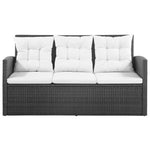 5-Delige Loungeset Met Kussens Poly Rattan