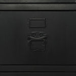 Bureau 100X50X76 Cm Massief Vurenhout En Staal