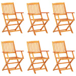 -Delige Tuinset Inklapbaar Massief Acaciahout