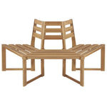 Boombank Half-Zeshoekig 160 Cm Massief Acaciahout