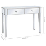 Wandtafel Gespiegeld 106,5X38X76,5 Cm Mdf En Glas