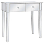 Kaptafel Gespiegeld Met Kruk Mdf En Glas