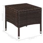 -Delige Bistroset Poly Rattan