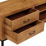 Tv-Meubel 140X30X40 Cm Massief Mangohout