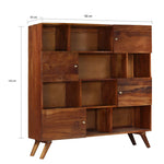 Hoge Kast 150X40X152 Cm Massief Gerecycled Hout