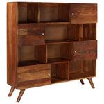 Hoge Kast 150X40X152 Cm Massief Gerecycled Hout