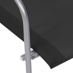 4-Delige Loungeset Stof En Staal Zwart