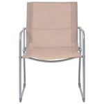 4-Delige Loungeset Stof En Staal Taupe