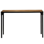 Eettafel 120 Cm Massief Ruw Mangohout En Staal