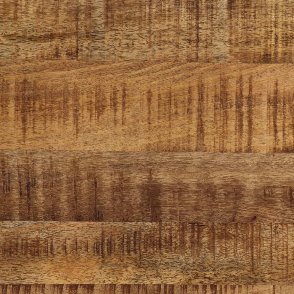 Salontafel 110 Cm Massief Ruw Mangohout En Staal