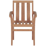 Tuinstoelen Stapelbaar 2 St Massief Teakhout