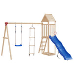 Schommelzitje Met Touwladder Polyetheen Blauw
