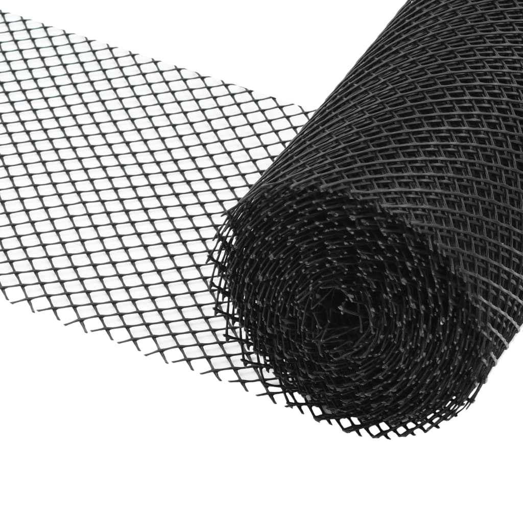 4-Delig Gootgaas Met Klemmen 1,08 ㎡ Hdpe Zwart En Transparant