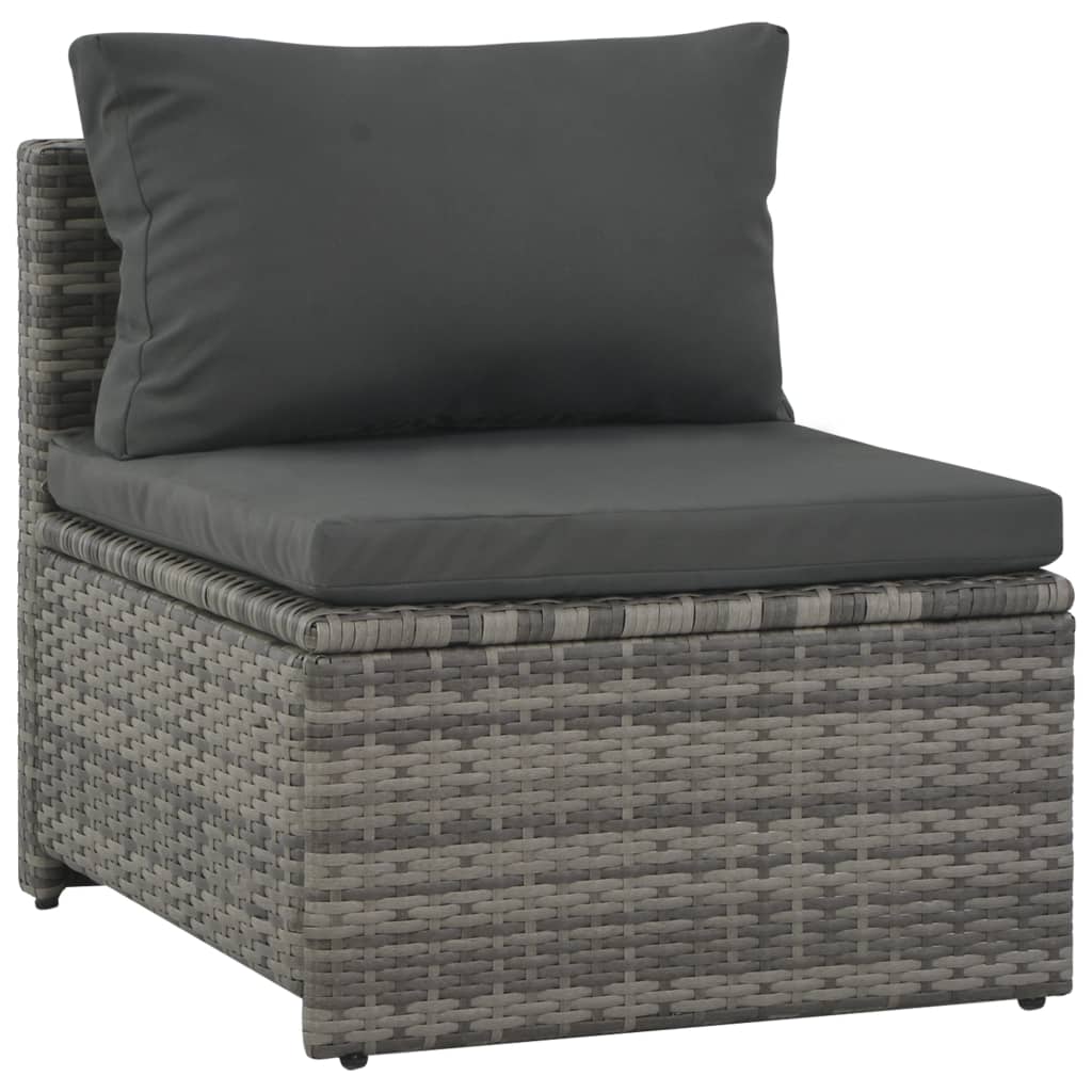 Loungeset Met Kussens -Delig Poly Rattan