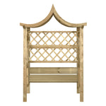 Pergola Met Dak En Bank Geïmpregneerd Grenenhout