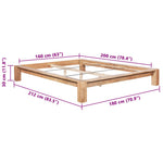 Bedframe Massief Eikenhout