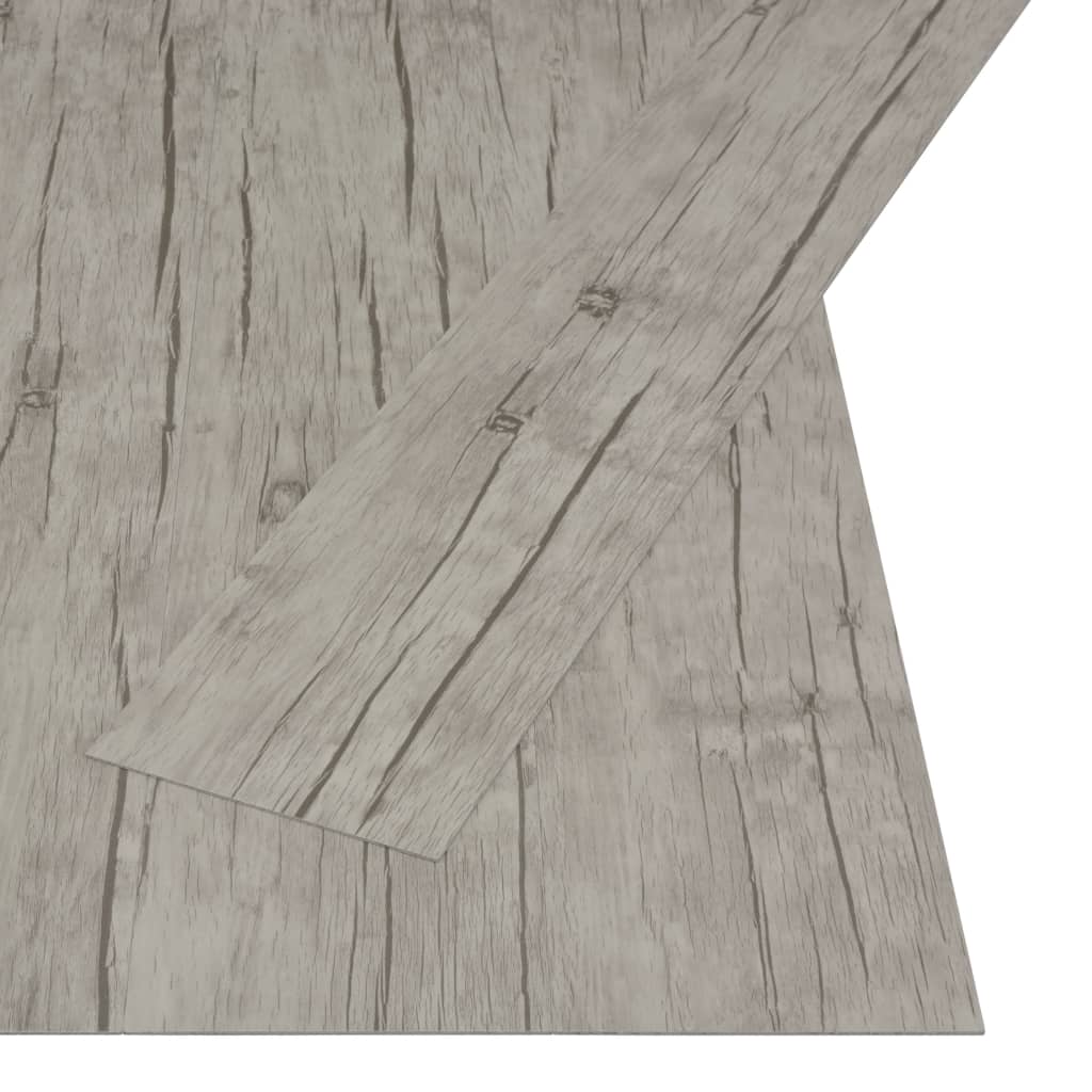 Vloerplanken Zelfklevend 4,46 M² 3 Mm Pvc Washed Eiken