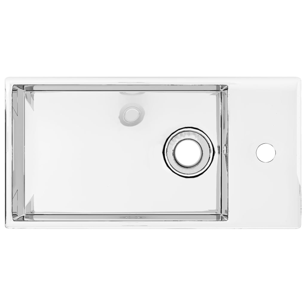 Wastafel Met Overloop Keramiek Kleurig