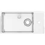 Wastafel Met Overloop Keramiek Kleurig
