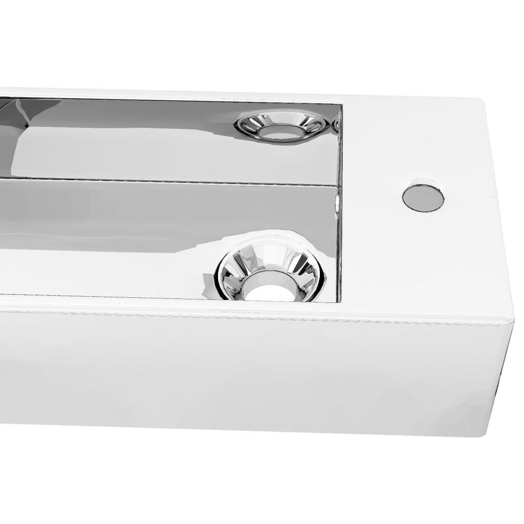 Wastafel Met Overloop Keramiek Kleurig