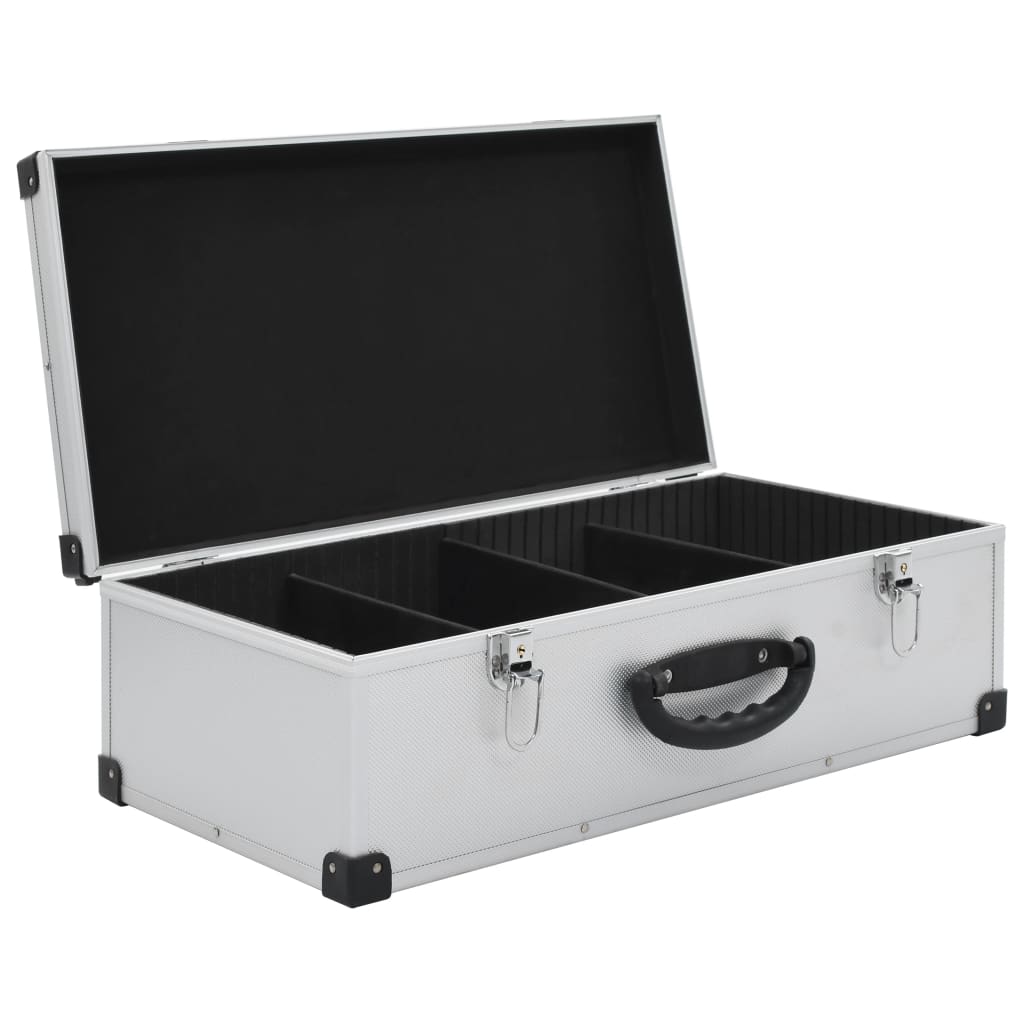 Cd-Koffer Voor 80 Cd's Aluminium Abs Kleurig