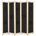 Kamerscherm Met 5 Panelen 200X170X4 Cm Stof
