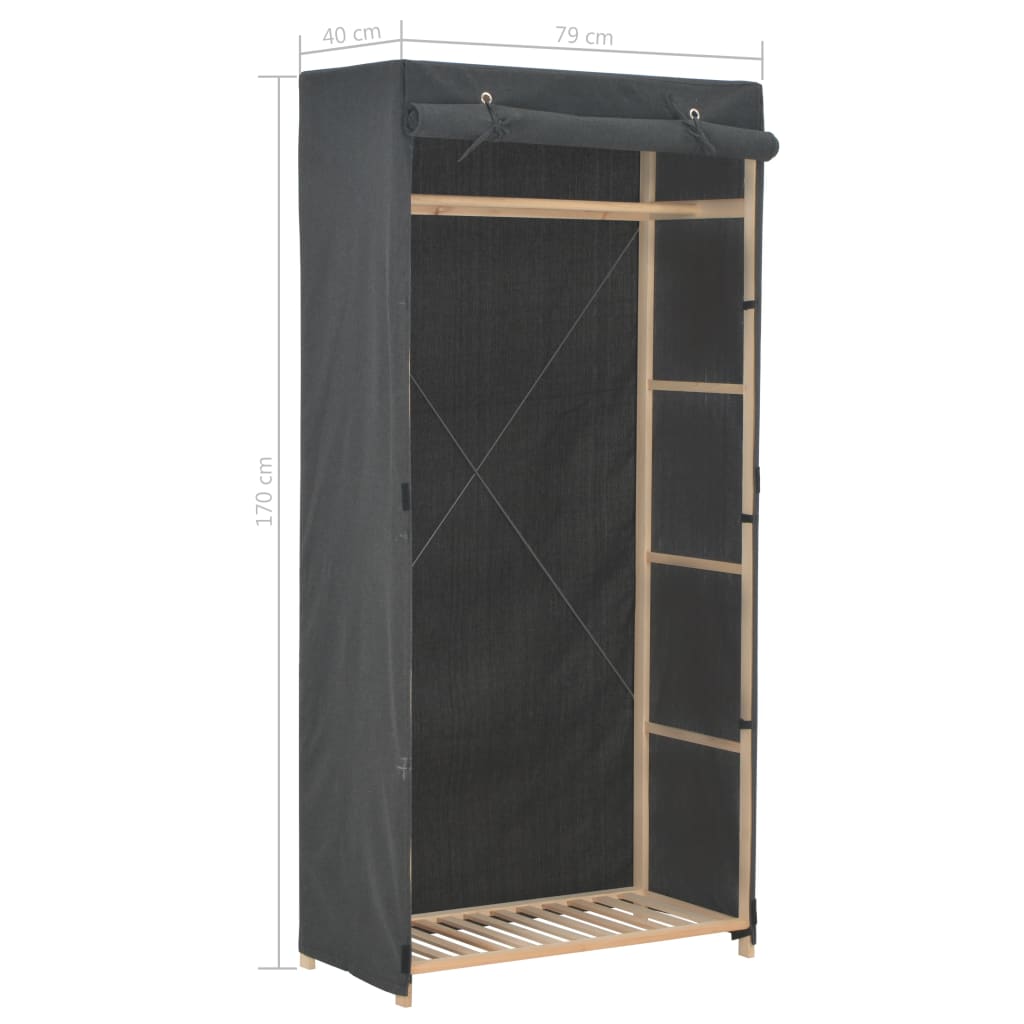 Kledingkast 79X40X170 Cm Stof