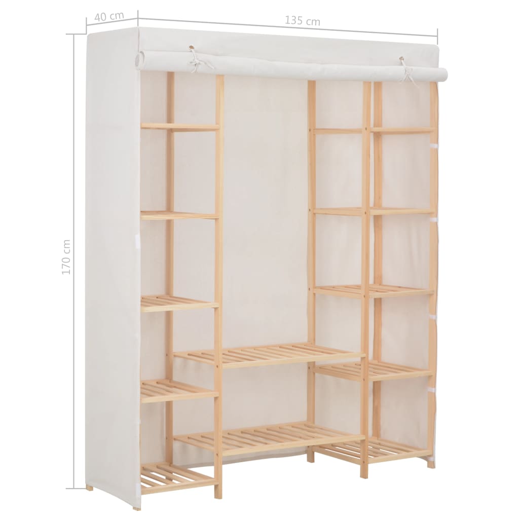Kledingkast 135X40X170 Cm Stof