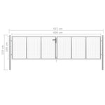 Poort Gegalvaniseerd Staal Kleurig