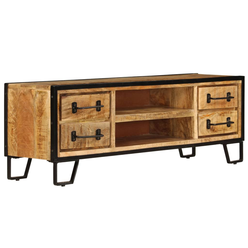 Tv-Meubel Met Lades 120X30X40 Cm Massief Mangohout