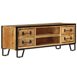 Tv-Meubel Met Lades 120X30X40 Cm Massief Mangohout