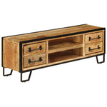 Tv-Meubel Met Lades 120X30X40 Cm Massief Mangohout