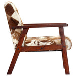 Fauteuil Echt Geitenleer Wit En