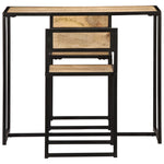 3-Delige Eethoek Massief Mangohout